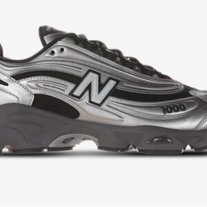 New Balance 1000 Metallic Silver and Black Sneakers NEW in box